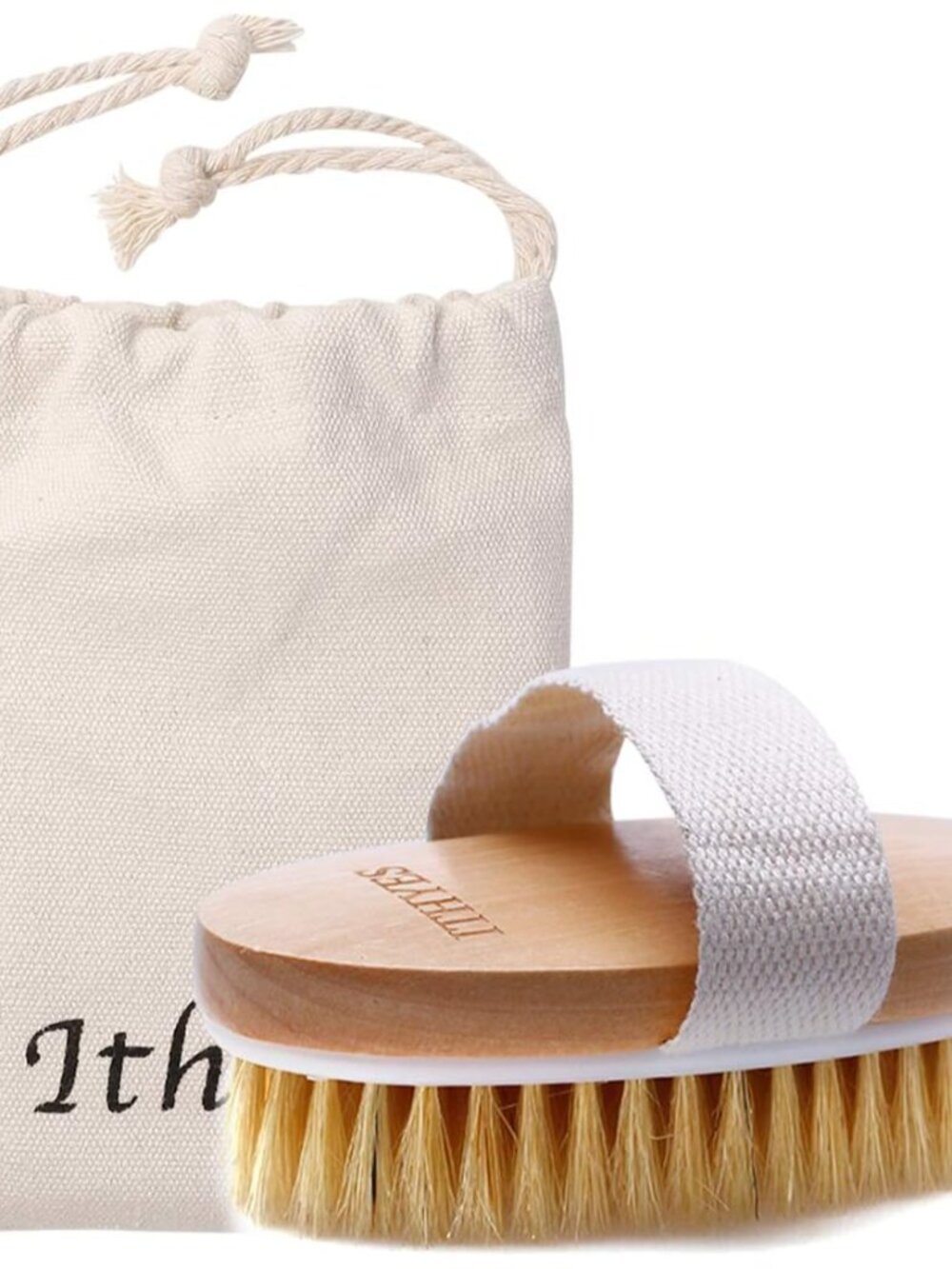 Dry Brushing Body Brush Exfoliating Brush Natural Bristle Bath Brush for Remove